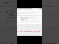 Count Vowels in a String | Python Tutorial in 1 Minute #Python #LearnPython  #YouTubeShorts