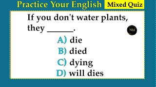 Practice your English | Mixed English Grammar Quiz | All 12 Tenses test | No.1 Quality English screenshot 3