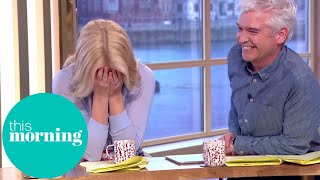 Holly Loses It at Gino's Sausage in the Hole | This Morning Resimi