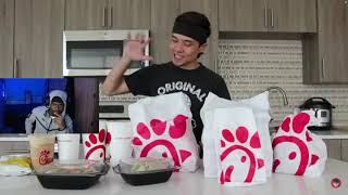 Streamer Reacts To Matt Stonie Eating Whole Chick fil a Menu!!! (HE IS A BEAST!!!)