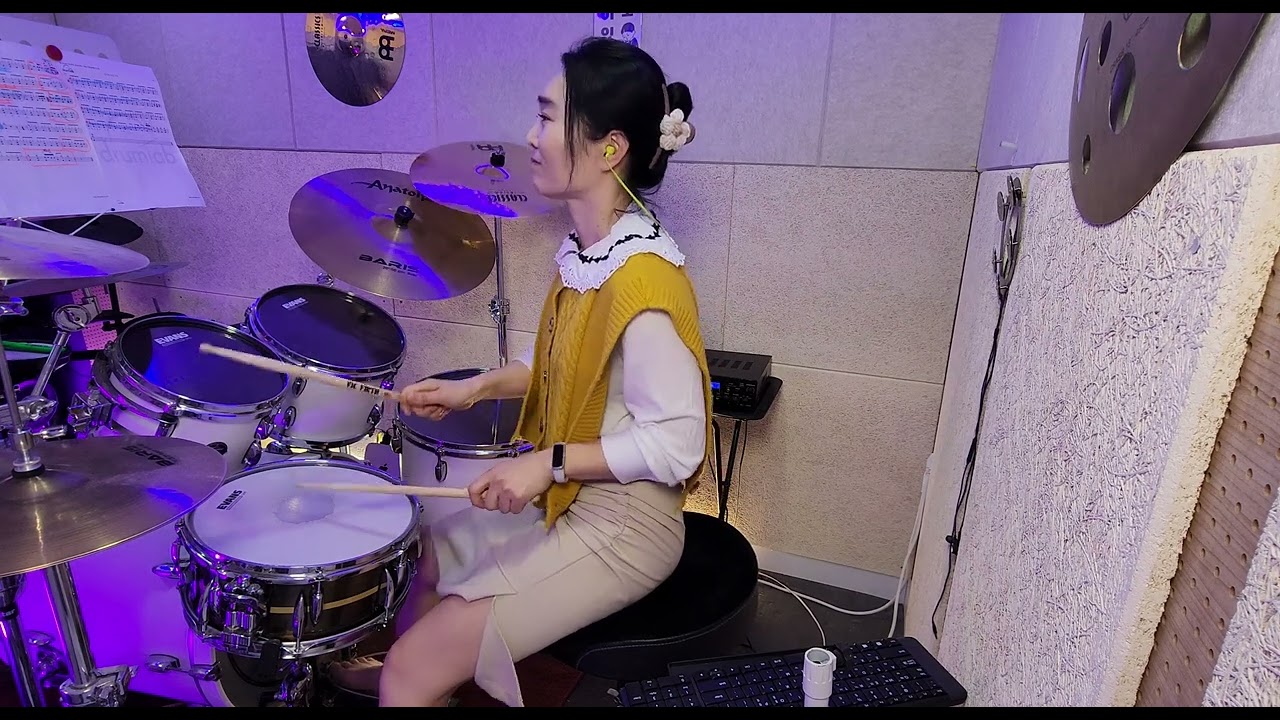 ☆드럼연습☆찔레꽃 (LPG) ♡  #2년+4개월