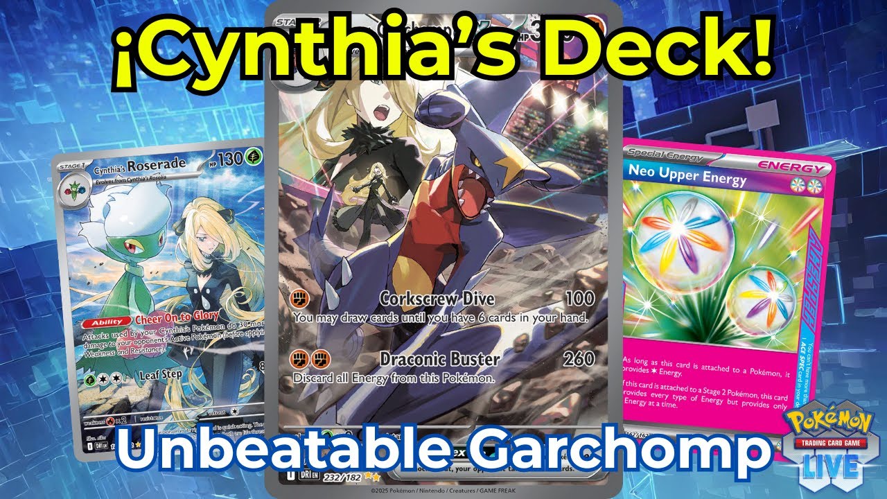 ¡EL DECK IMBATIBLE! ✊GARCHOMP EX de CYNTHIA✊ Pokémon TCG Live