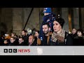 Czech Republic falls silent to mourn Prague university mass shooting victims | BBC News