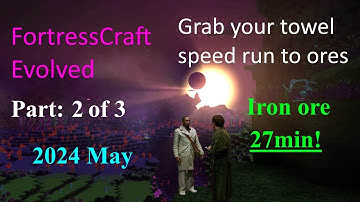 2024 NEW World Record for Iron ore, 27Minutes! FortressCraft Evolved Speed Run.