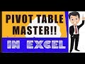 How to Create “Pivot Table” in Microsoft Excel in Bangla Tutorial by Mostafa!