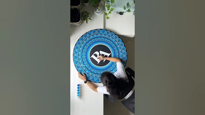 Evil eye wall painting 🧿 #Shorts #Trending #Mandala #DoTMandala #EvilEyeMandala #mandalaartist #DIY