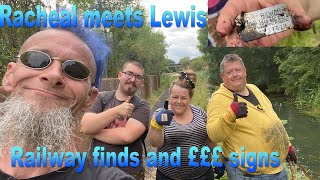 Railway finds and £££ signs, Rachael meets Lewis #magnetfishing #treasurehunting