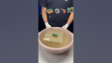 TRY TO GUESS HOW MANY TISSUES PAPER IT TOOKS! #satisfying #asmr #experiment #water