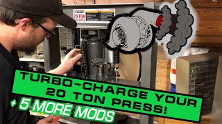 6 EASY mods for Harbor Freight 20 Ton Press! Cheap and free upgrades