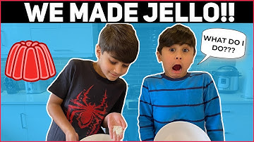 How To Make Jello From The Box.  (Easy Step By Step Fun Food Activity For Kids to DIY at home).