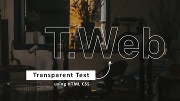 Text Transparent with Text-stroke | only CSS