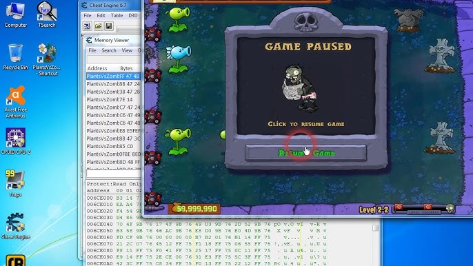 Plants vs Zombies Cheats Using Cheat Engine, Gain Unlimited Money & Sun etc  