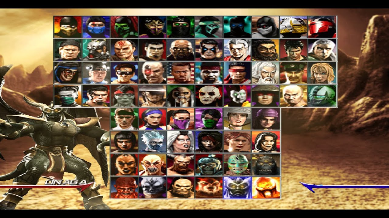 Mortal Kombat Armageddon, Todos Personagens