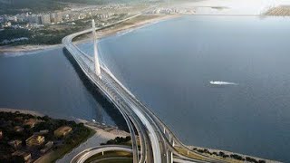 Epic Bridge Design! Taiwan's Future Largest Single-Tower Cable-Stayed Bridge by Zaha Hadid