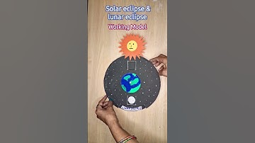 solar eclipse and lunar eclipse Working Model/School project/#viralshort #solarlunareclipse