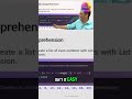 List Comprehension: Code Reduction Explained in Seconds! #shorts