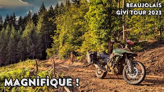 Offroad dans le Beaujolais en VStrom 800DE : le Beaujolais Givi Tour en version longue !