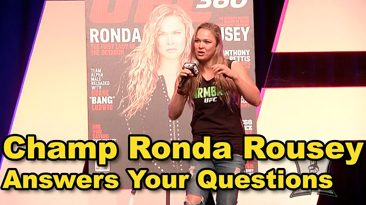 UFC Women's Bantamweight Champ Ronda Rousey Fan Expo Q&A (HD / complete + unedited)