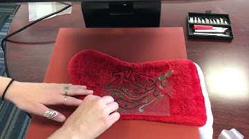 How to Apply Heat Transfer Vinyl to Christmas Stockings