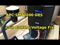 APC SMT2200 UPS Low Battery Charger Voltage Fix