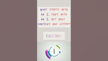 What starts with an E, ends with an E, but only contains one letter?? #riddles #riddle #puzzles
