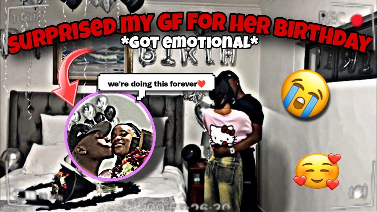 SURPRISING MY GIRLFRIEND FOR HER BIRTHDAY (*SHE CRIED😔*)