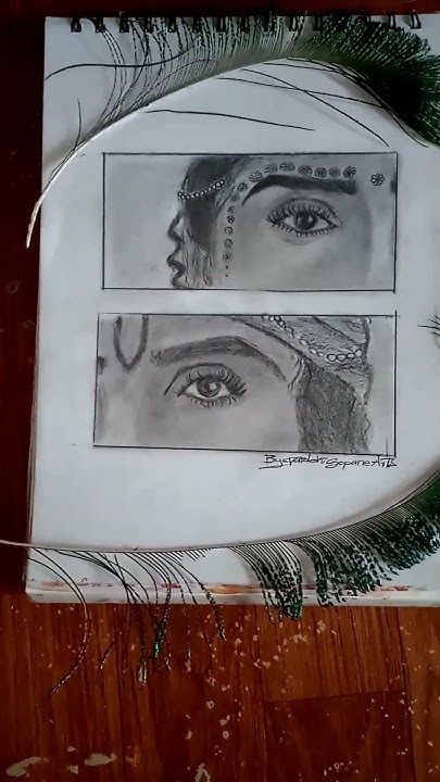 radha-krishna-eye-drawing-sketch-bhajan-man-radhe-radhe-they-say