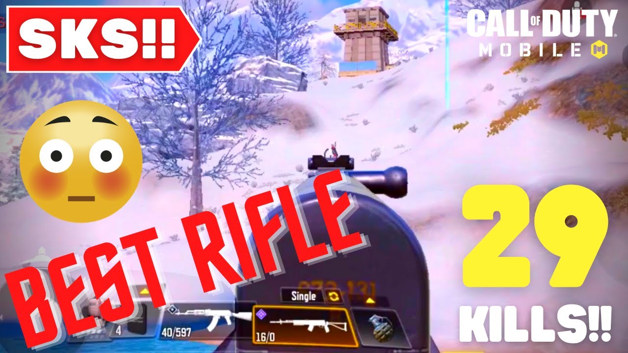 *NEW* SKS - MARKSMAN RIFLE GAMEPLAY | 29 KILLS DUO VS SQUAD COD MOBILE BATTLE ROYALE!!!