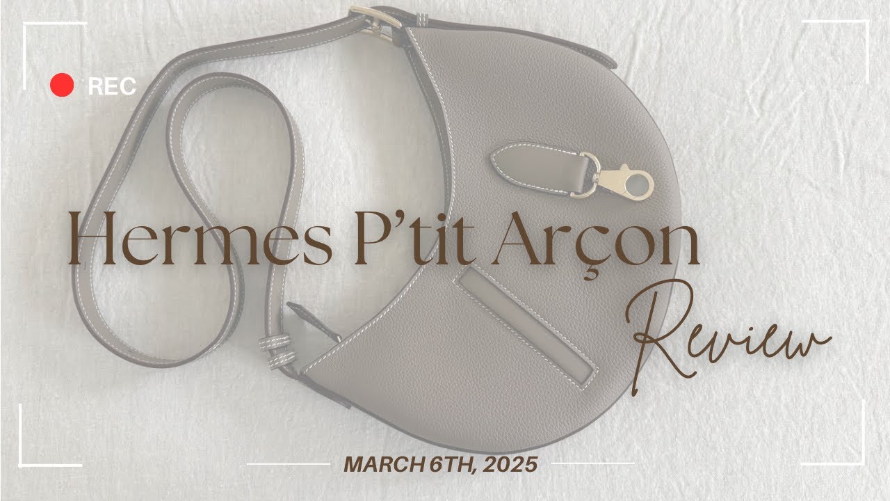 希少♪グレー【HERMES】P'tit Arcon バッグ Bag Review - Hermes P'tit Arçon - YouTube