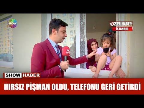 Hırsız pişman oldu, telefonu geri getirdi