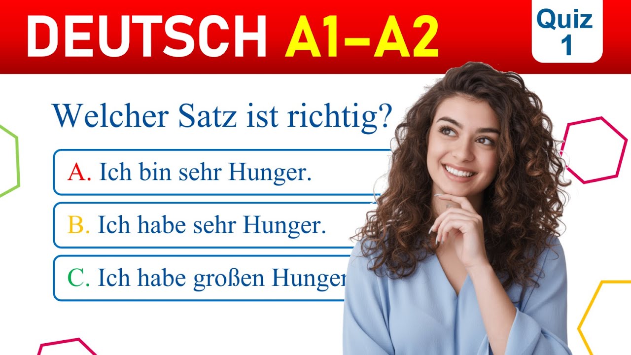 A1–A2 Deutsch Quiz: Grammatik, Wortschatz & typische Fehler erklärt!