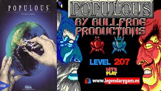 Populous 1 - Gameplay - Bullfrog - Level 207 - Alptmet - (1989) - MS-Dos - Let's Play - Walkthrough