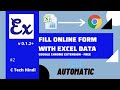Fill Excel Sheet in the Online Form - Google Chrome Browser Extension v.0.1.2+ (English Subtitle)