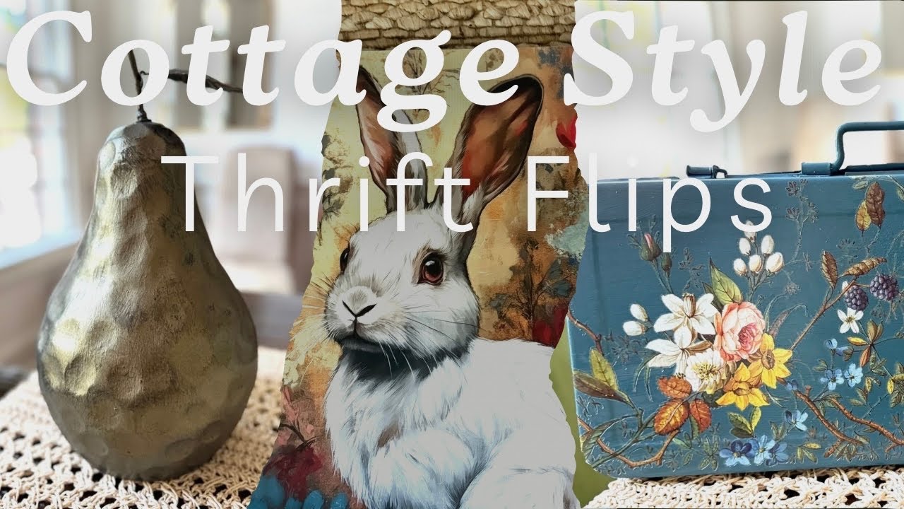 Turning Thrift Store Junk into Whimsical Cottage Style Decor-3 Garden Inspired DIYS-Brass-Decoupage