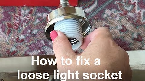How to fix a loose light socket | lightbulb stuck in it