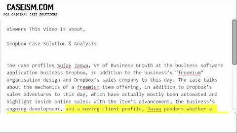 Dropbox Case Solution & Analysis- Caseism.com