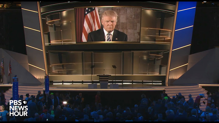 Watch Donald Trump address delegates on day two of the Republican National Convention