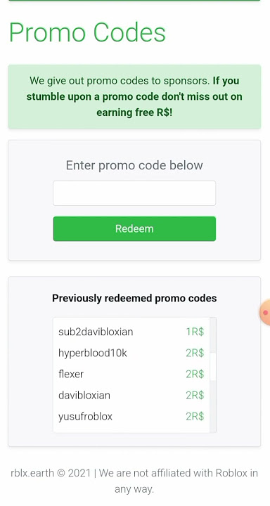 ALL NEW* 20 PROMO CODES FOR (RBLX.EARTH, RBXGUM, CLAIMRBX, BLOX.LAND,  RBXDEMON) *2022/2023* 