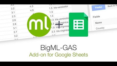 BigML Add-on for Google Sheets