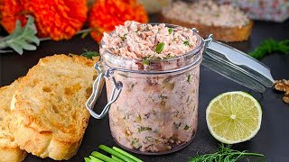 Паста из лосося / Паштет из лосося / Вкусные рилеты! Быстрый рецепт