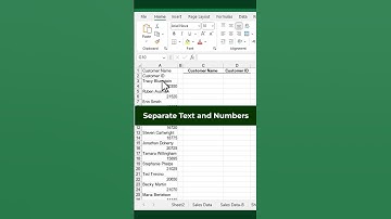 How Easily Separate Text and Numbera into Separate Columns in Excel?