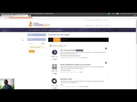 Eclipse Marketplace and Favourites Lists