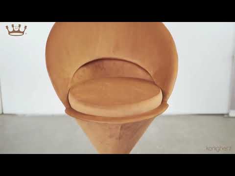 Cone Chair oder auch Tütenstuhl von Verner Panton neu bezogen
