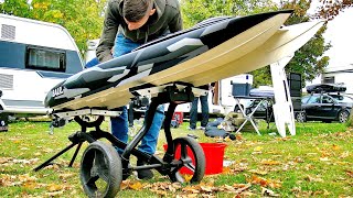 Huge Rc Electric Powerboat Model Racing Boat / Awesome And Powerful Speedboat In Action !!!