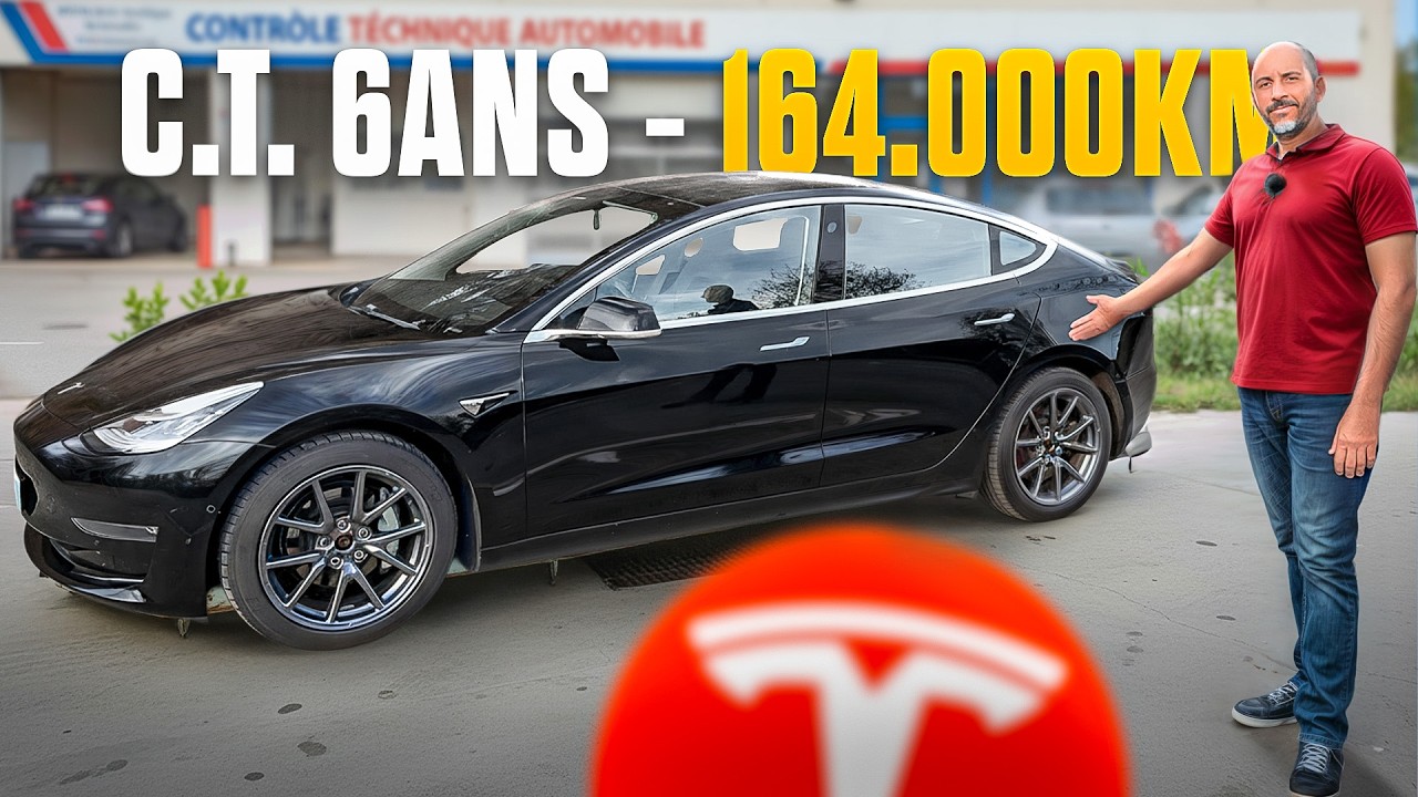 Tesla Model 3 de 164 000 km : Bilan honnête après 6 ans (CT, Usure, Batterie🪫🔋)