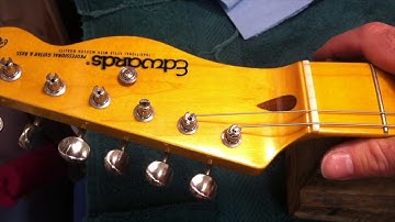 Stringing Vintage Style Stotted Post Tuners