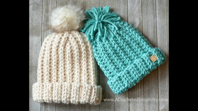 Free Knit Look Crochet Beanie Pattern: the Medalist Hat • Salty Pearl  Crochet