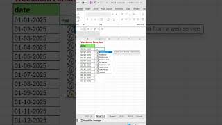 How to Use WEEKNUM Function in Excel | Find Week Number from Any Date Easily #excel #trendingshorts