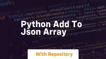 python add to json array