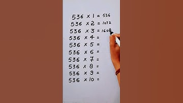 Write the Table of 536 in 17 second only..#maths #mathshack #mathematicks ‎@study_care0 